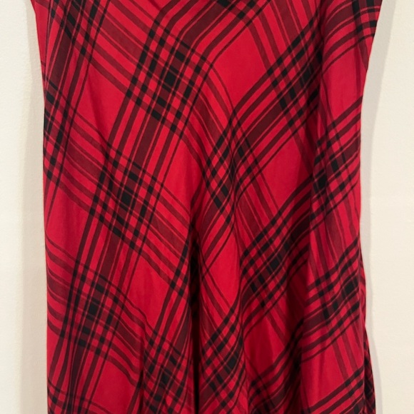 Ralph Lauren Red and Black Plaid A-Line Skirt - Picture 2 of 5